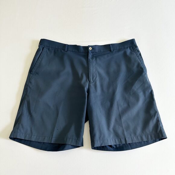 Peter Millar Wicking Performance Golf Shorts Blue Navy Size 42 Moisture Wicking - Picture 1 of 10
